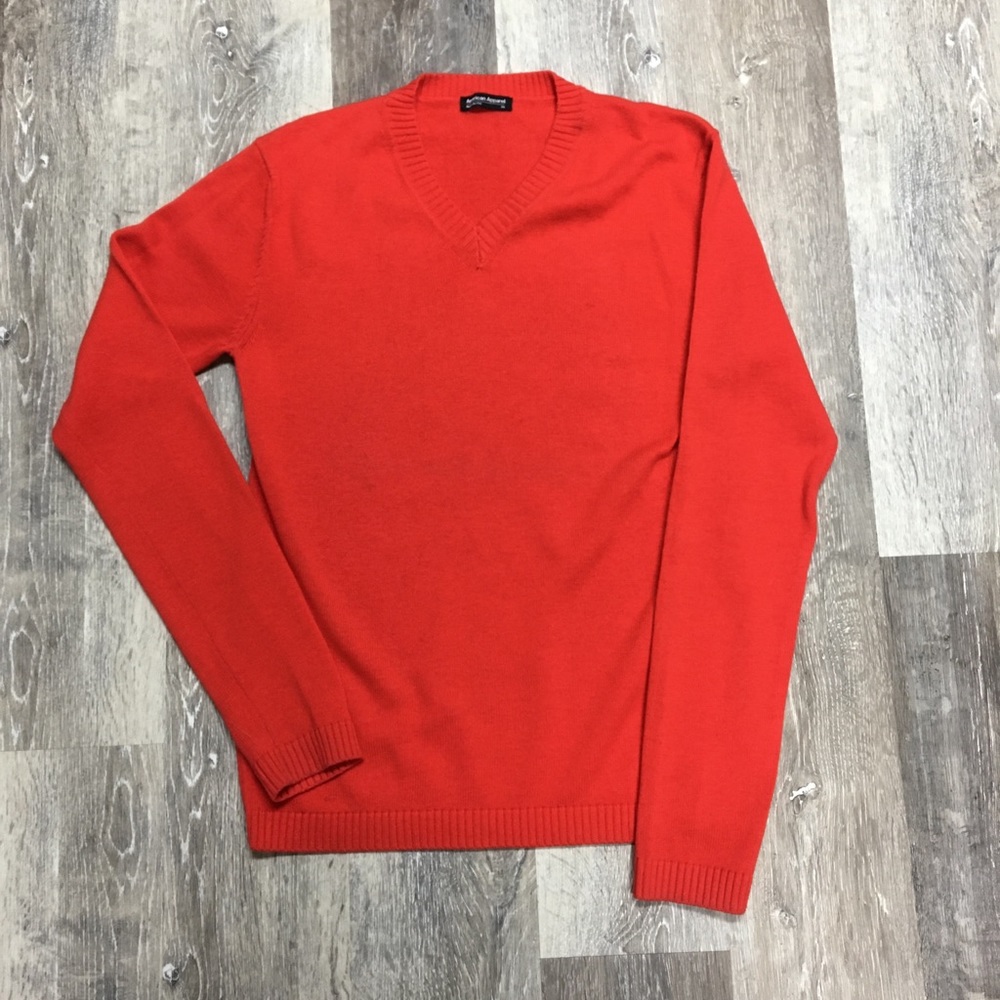 American Apparel red wool sweater, size XS.